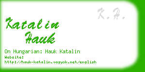 katalin hauk business card